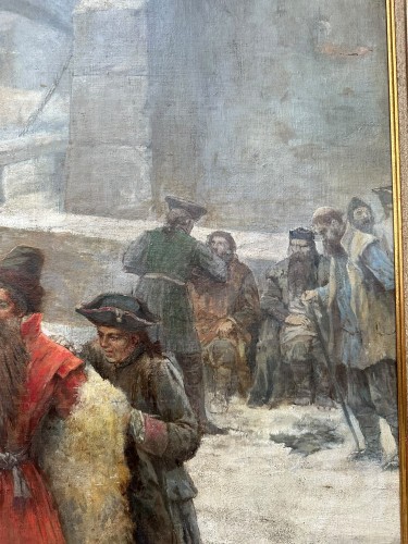  - Georg von Urlaub (1845–1914). - Le contrôle des barbes aux portes de la ville