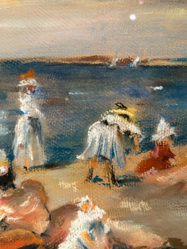 Willard Leroy Metcalf (1858-1925) On the Beach Long Island, 1902 - 