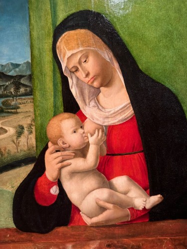 Madonna Lactans (c. 1490) - Cima da Conegliano et atelier  - Tableaux et dessins Style Renaissance