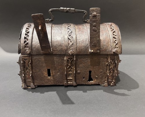 Curiosities  - A French gothic iron casket