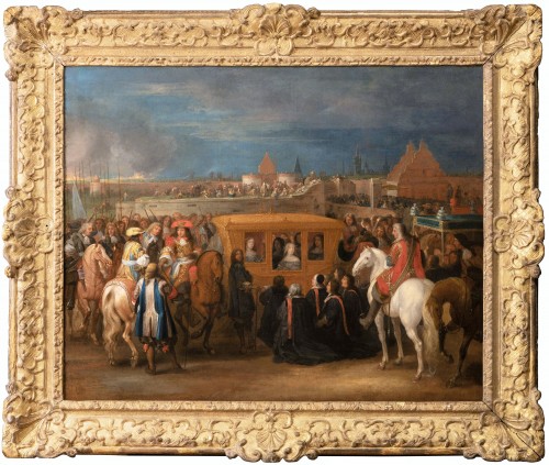 Entrée de Louis XIV à Douai, atelier d’A. F. Van Der Meulen, fin du XVIIe siècle