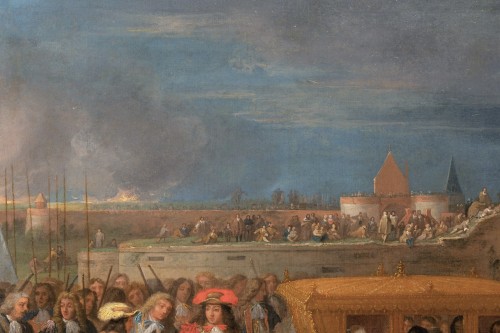 Entrée de Louis XIV à Douai, atelier d’A. F. Van Der Meulen, fin du XVIIe siècle - Louis XIV