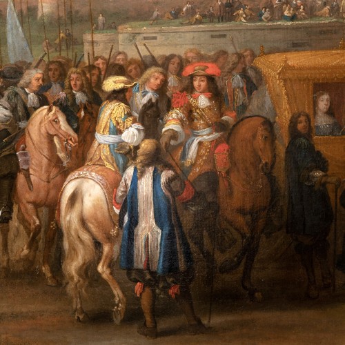Louis XIV - Entrée de Louis XIV à Douai, atelier d’A. F. Van Der Meulen, fin du XVIIe siècle