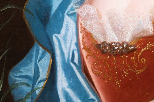 Portrait de femme aux œillets par Jean Ranc, Paris, vers 1700 - Louis XIV