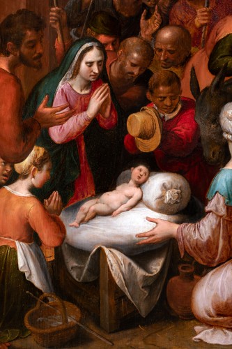 Adoration des Bergers - Ecole Anversoise du XVIIe - Renaissance