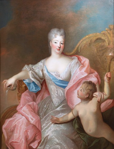 Pierre Gobert (1662-1744) - Portrait de femme en Venus, vers 1720 - Tableaux et dessins Style Régence