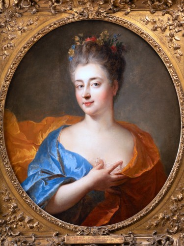 François de Troy (1645 – 1730) - Duchesse de Fontanges - Paintings & Drawings Style Louis XIV