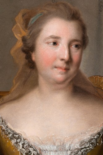 Jean-Marc Nattier (Paris, 1685 - 1766) - Portrait de Charlotte de Hesse-Rheinfels - Louis XV