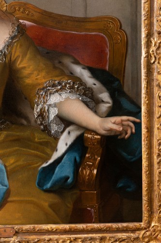 Antiquités - Jean-Marc Nattier (Paris, 1685 - 1766) - Portrait de Charlotte de Hesse-Rheinfels