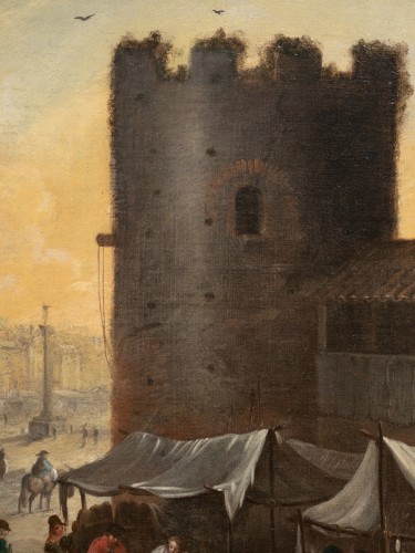 Market square in Rome, 17th-century Roman school - Louis XIV