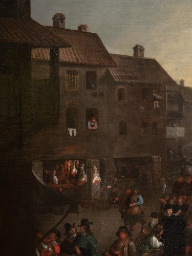 Louis XIV - Market square in Rome, 17th-century Roman school