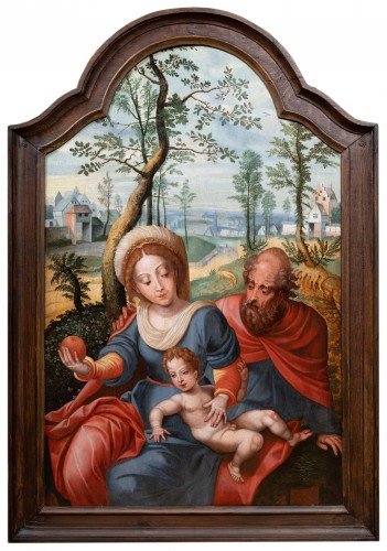 Rest during the Flight into Egypt, workshop of Pieter Coecke Van Aelst (1502-1550)