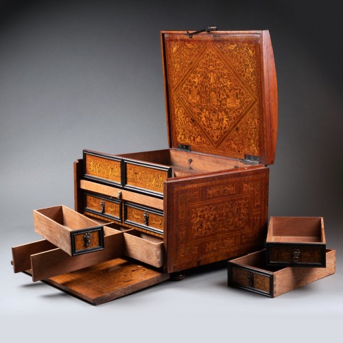 17th century marquetry cabinet, Oaxaca Mexico - 