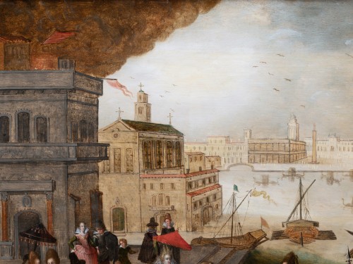 Tableaux et dessins Tableaux XVIIe siècle - Fête de l’Ascension à Venise- Louis de Caullery (1582-1621)