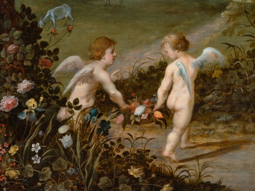 XVIIe siècle - Atelier de Jan Brueghel & Hendrick van Balen - La Vierge à l’Enfant