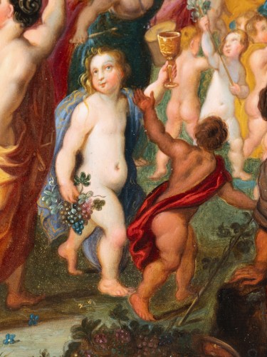 Le Triomphe de Bacchus enfant - Atelier d’Hendrick Van Balen, vers 1630 - Galerie Nicolas Lenté