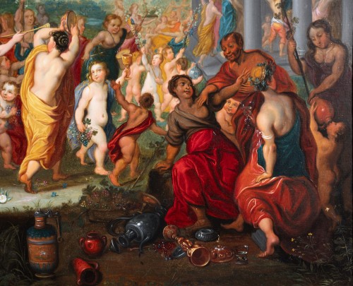 17th century - The Triumph of the Infant Bacchus, workshop of H. Van Balen, Antwerp, 1630