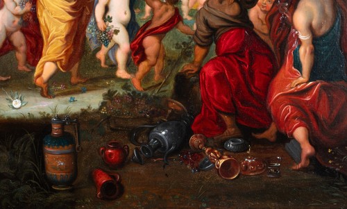 Antiquités - Le Triomphe de Bacchus enfant - Atelier d’Hendrick Van Balen, vers 1630