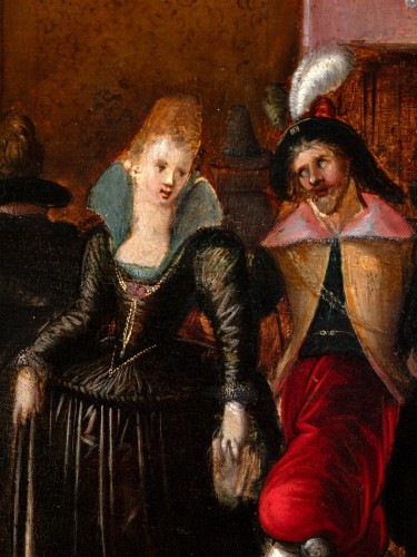 Antiquités - The prodigal son among courtesans - attributed to Hieronymus Francken II