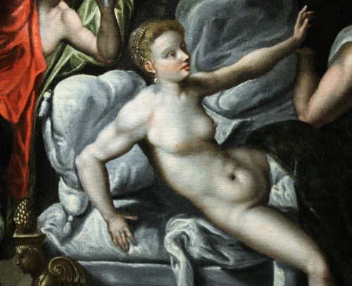 Paintings & Drawings  - Mars and Venus Surprised by Vulcan c. 1580, cercle of  Jacob de Backer