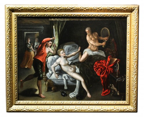 XVIe siècle et avant - Venus et Mars surpris par Vulcain, vers 1580, entourage de Jacob de Backer