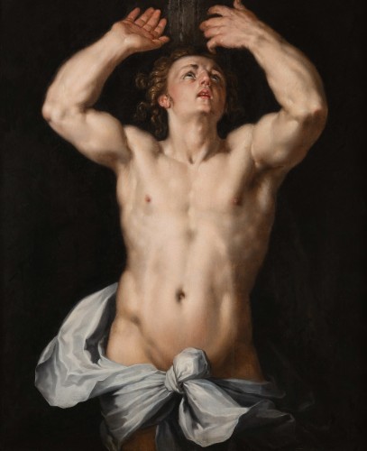 Saint Sebastian, workshop of Cornelis Cornelisz van Haarlem - Paintings & Drawings Style Renaissance