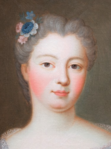 Tableaux et dessins Tableaux XVIIIe siècle - Marie-Anne de Bourbon-Condé en Flore, atelier de Pierre Gobert vers 1715