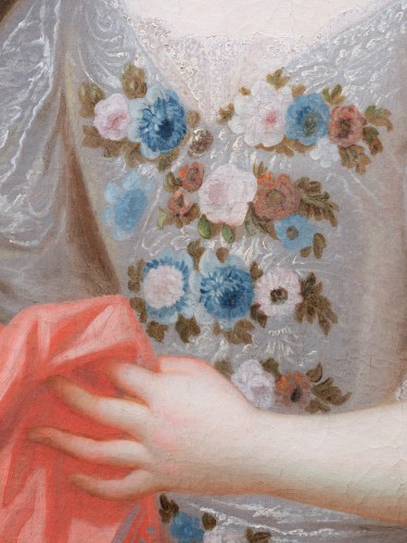 Louis XIV - Marie-Anne de Bourbon-Condé en Flore, atelier de Pierre Gobert vers 1715