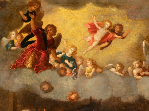 Adoration des bergers, attribué à Louis de Caullery (1580-1622), vers 1620 - Galerie Nicolas Lenté