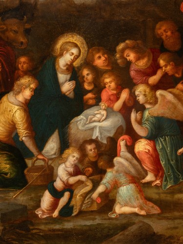 Renaissance - Adoration des bergers, attribué à Louis de Caullery (1580-1622), vers 1620