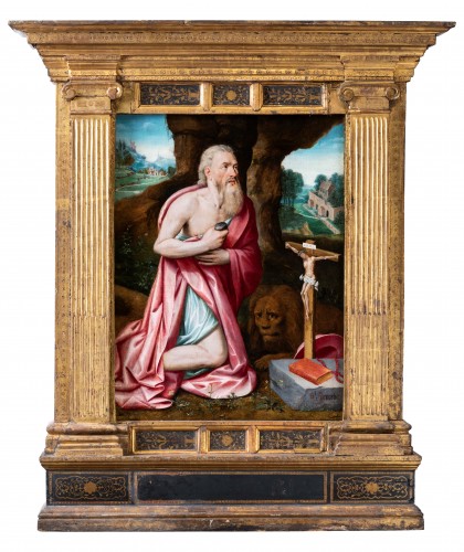 Saint Jerome, Antwerp, circa 1550, cercle of Lambert Van Noort