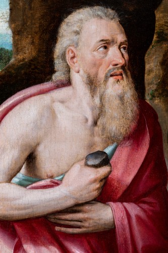 Paintings & Drawings  - Saint Jerome, Antwerp, circa 1550, cercle of Lambert Van Noort