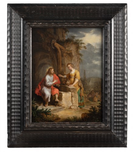Le Christ et la Samaritaine, école anversoise du XVIIème siècle