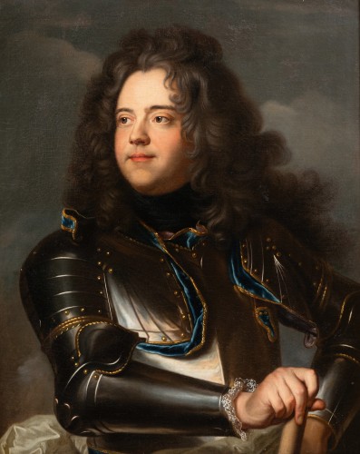 Portrait du comte d'Evreux, atelier d’Hyacinthe Rigaud (1659-1743), vers 1705 - Tableaux et dessins Style Louis XIV