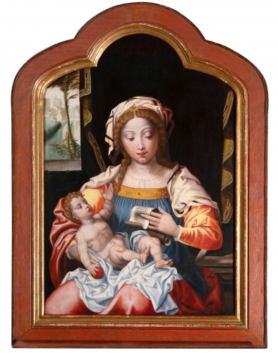 Virgin with child, workshop of Pieter Coecke Van Aelst, 16th c. Flemish