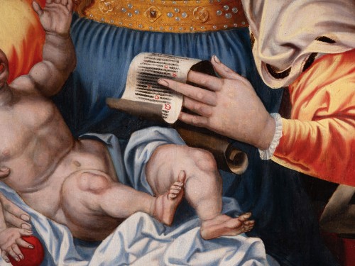 Tableaux et dessins Tableaux XVIe siècle - Vierge à l’Enfant, atelier de Pieter Coecke Van Aelst, école Flamande du XVIe siècle