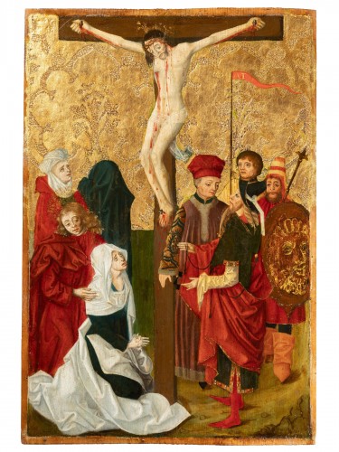 Crucifixion, 15th century South Germany school, circa 1470-1480