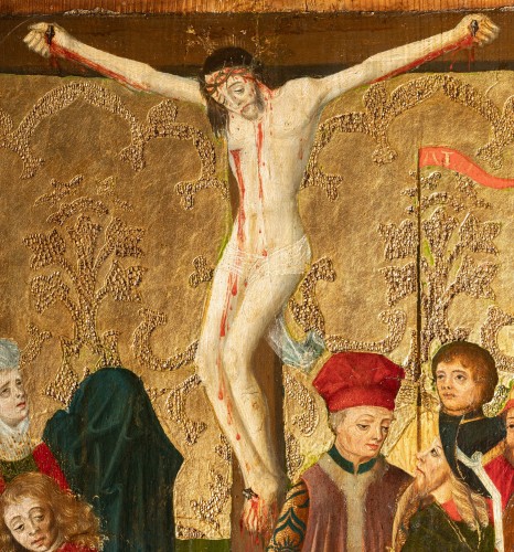Crucifixion, 15th century South Germany school, circa 1470-1480 - Middle age
