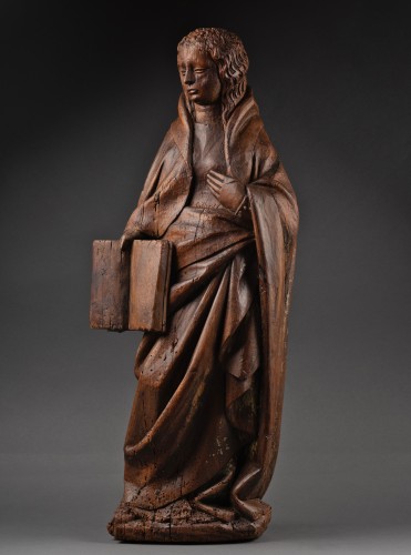 Sculpture Sculpture en Bois - Vierge de l'Annonciation, Bourgogne début du XVe siècle