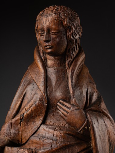 Vierge de l'Annonciation, Bourgogne début du XVe siècle - Galerie Nicolas Lenté