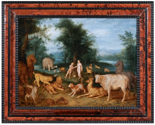 Adam et Eve au paradis, atelier de Jan Brueghel le Jeune (1601-1678)