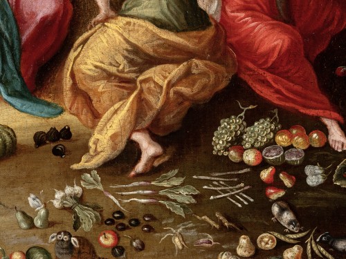 Louis XIII - Allegory of four elements, pupil of Jan Brueghel the Younger (1601-1678)