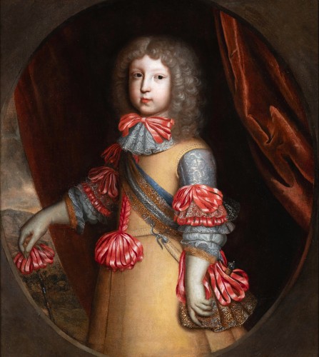 Portrait of Grand Dauphin, circa 1670, workshop of Henri &amp; Charles Beaubrun - Paintings & Drawings Style Louis XIV