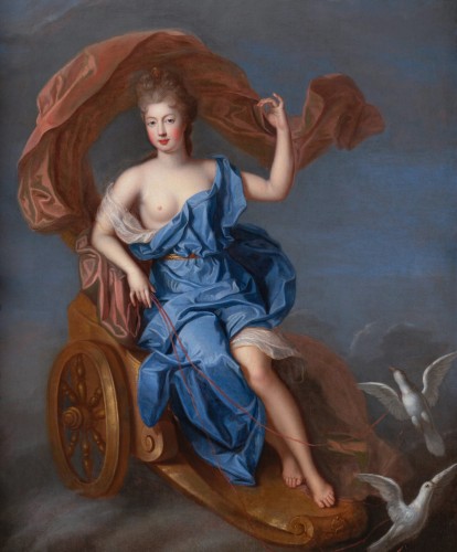 Françoise Marie de Bourbon en Vénus, Pierre Gobert et atelier, vers 1695 - Tableaux et dessins Style Louis XIV