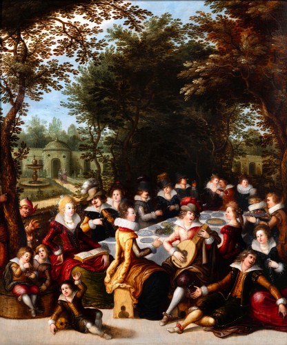 Feast in the Garden of Love, Louis de Caullery (1582-1621)