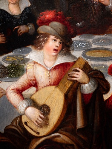 Paintings & Drawings  - Feast in the Garden of Love, Louis de Caullery (1582-1621)