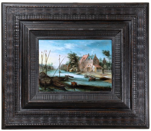 Paysage fluvial, atelier de Jan Breughel le Jeune (1601-1678)