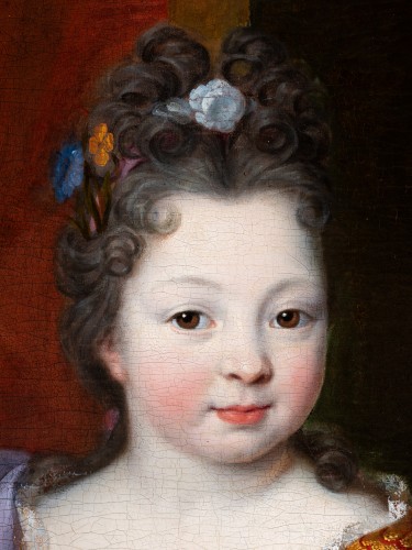 Portrait de la duchesse d'Orléans enfant, attribué à Pierre Mignard vers 1685 - Louis XIV