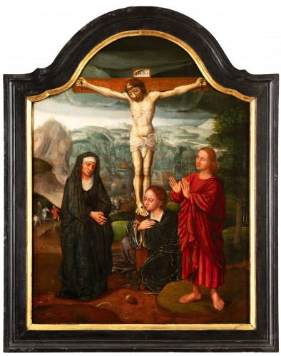 Crucifixion, école de Bruges, milieu du XVIe siècle