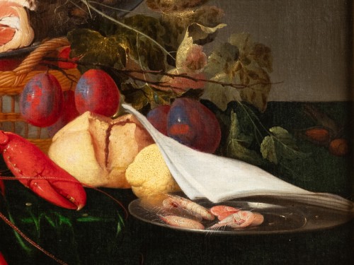 Louis XIV - Nature morte avec jambon, homard et fruits - Atelier de Jan Dz. de Heem (1606-1684)